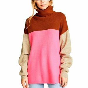 Free People Neapolitan turtle neck sweater